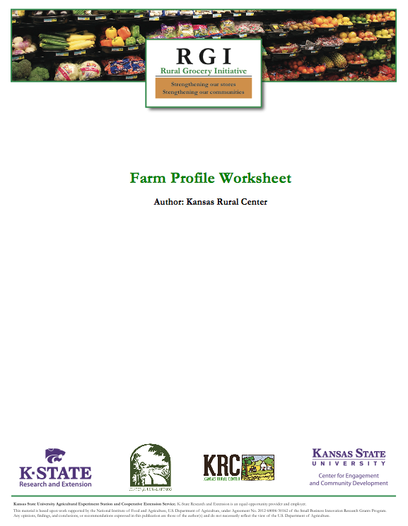 Farm Profile Worksheet